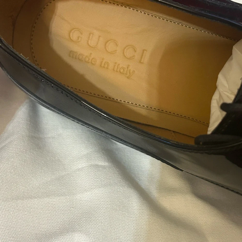 Gucci Men's Black Leather Shoes NWT great for wedding season